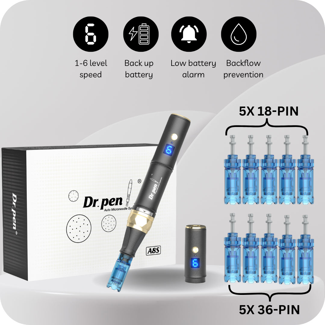 Dr. Pen A8S With 10X Cartridges