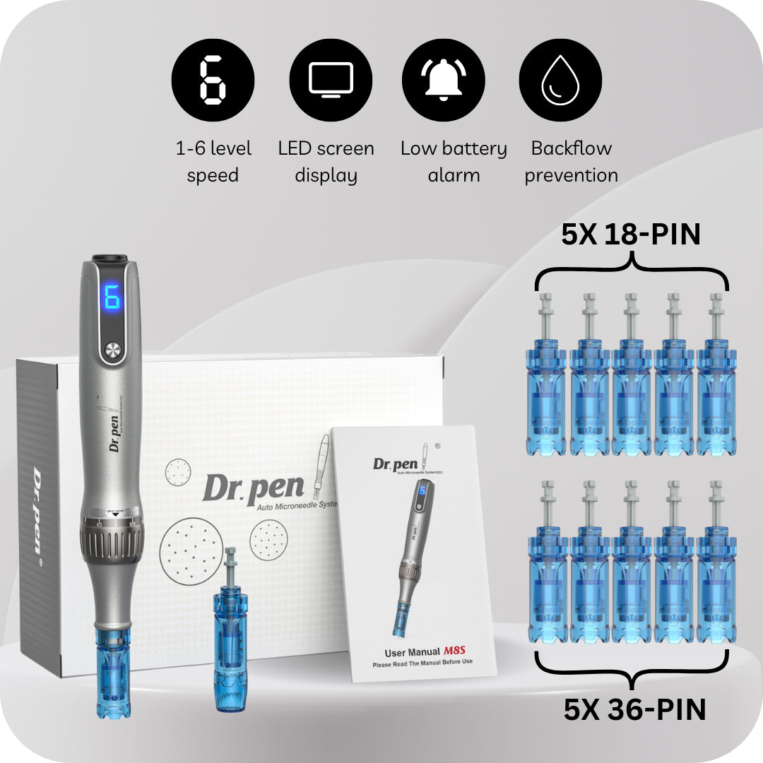 Dr. Pen M8S With 10X Cartridges